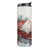 Katoen De Tulear Hond Kerstfeest Thermosbeker (Gedraaid links)