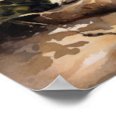 Katoen De Tulear Hondenkunst Print Poster (Hoek)