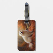 Katoen De Tulear in Herfstbladeren Herfst Inspire Bagagelabel (Achterkant verticaal)