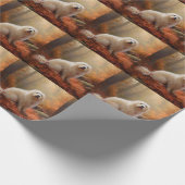 Katoen De Tulear in Herfstbladeren Herfst Inspire Cadeaupapier (Hoek)