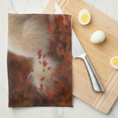 Katoen De Tulear in Herfstbladeren Herfst Inspire Theedoek (Quarter Fold)