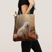 Katoen De Tulear in Herfstbladeren Herfst Inspire Tote Bag (Dichtbij)