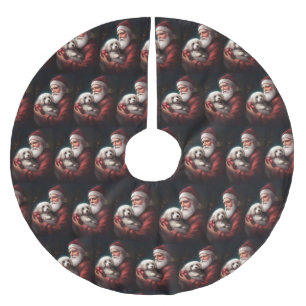 Katoen De Tulear Met Kerstman Kerstmis Kerstboom Rok