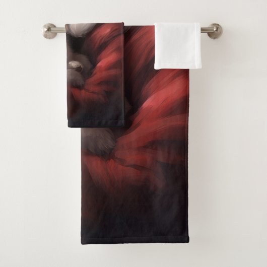 Katoen de Tulear met Kerstmis Bad Handdoek (Insitu)