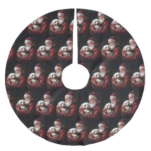 Katoen de Tulear met Kerstmis Kerstboom Rok (Voorkant)