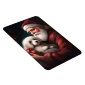 Katoen de Tulear met Kerstmis Magneet (Rechterzijde)