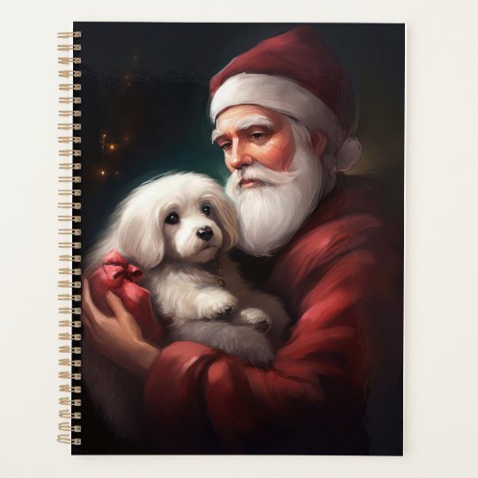 Katoen de Tulear met Kerstmis Planner (Voorkant)