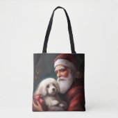 Katoen de Tulear met Kerstmis Tote Bag (Voorkant)