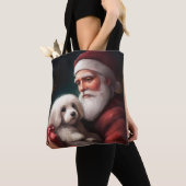 Katoen de Tulear met Kerstmis Tote Bag (Dichtbij)
