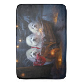 Katoen De Tulear Sneeuwslee Kerstdecoratie Badmat (Voorkant Verticaal)