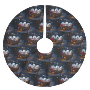 Katoen De Tulear Sneeuwslee Kerstdecoratie Kerstboom Rok