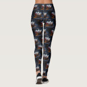 Katoen De Tulear Sneeuwslee Kerstdecoratie Leggings (Achterkant)