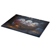 Katoen De Tulear Sneeuwslee Kerstdecoratie Snijplank (Hoek)