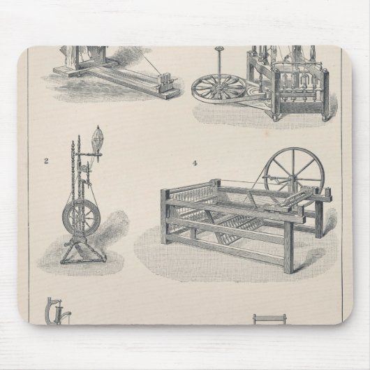 Katoen draaien I Muismat (Voorkant)