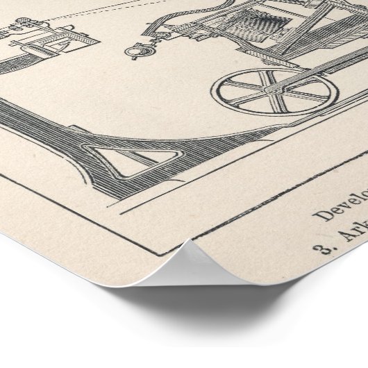 Katoen draaien I Poster (Hoek)