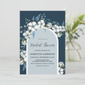 Katoen en eucalyptusboog Vrijgezellenfeest Kaart (Staand voorkant)