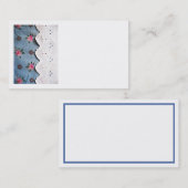 Katoen en kant naaien visitekaartje (Voorkant / Achterkant)