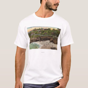 Katoen en strand in La Jolla T-shirt