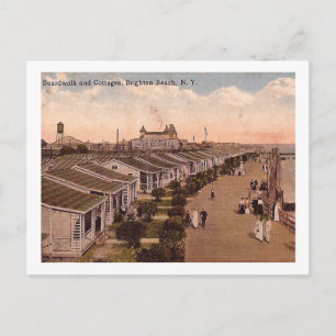 Katoen en trottoirs, doorsnede van Brighton, NY  Briefkaart