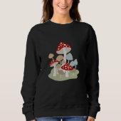 Katoen esthetisch overhemd champignon trui (Voorkant)