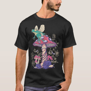 Katoen esthetisch paddenstoel Fairycore Fungi voor T-shirt