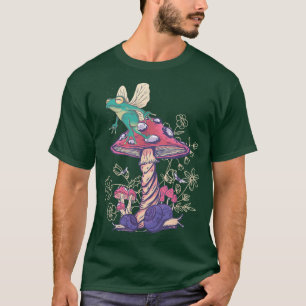 Katoen esthetisch paddenstoel Fairycore Fungi voor T-shirt
