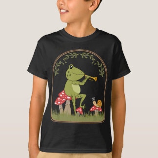 Katoen esthetische kikker die Trumpet Toad Mu spee T-shirt