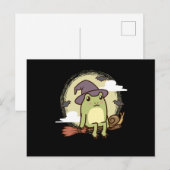 Katoen esthetische kikker met hekgebakje briefkaart (Voorkant / Achterkant)