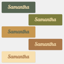 Katoen, esthetische kleuren, paletnaamlabels labels