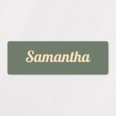 Katoen, esthetische kleuren, paletnaamlabels labels (Design 1)