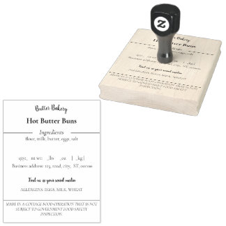 Katoen Etiket Rubberstempel