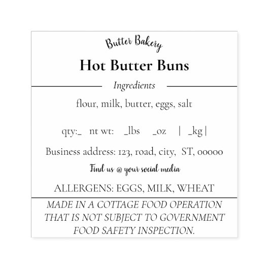 Katoen Etiket Rubberstempel (Afrduk)