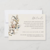 Katoen & Eucalyptus trouwgegevens kaart (Voorkant)