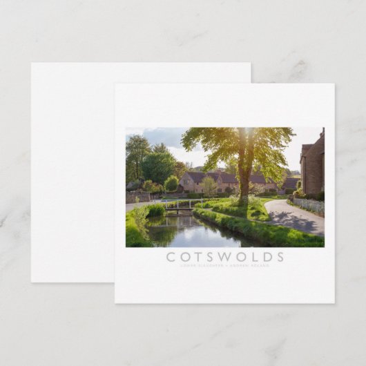 Katoen Feestdagenkaart (Voorkant / Achterkant)