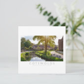 Katoen Feestdagenkaart (Staand voorkant)