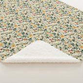Katoen Floral Sherpa Deken (3/4)