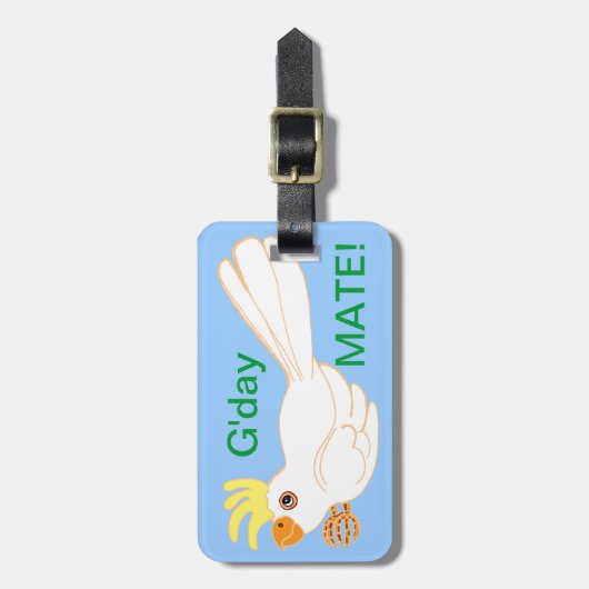 Katoen Gday Mate! Bagagelabel (Voorkant verticaal)