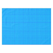 Katoen Gingham Plaid Textuur | Blauw geruit Tafelkleed (Voorkant (Horizontaal))