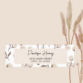 Katoen groen Waterverf Modern Roze Return Etiket