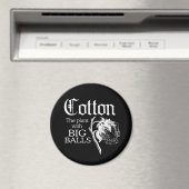 KATOEN HET PLANT MET GROTE BALLEN T-shirt Magneet (Insitu (Vaatwasser))