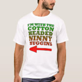 Katoen Hoofdige Dwaas Muggins Grappige Tshirt (Voorkant)