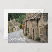 Katoen in Castle Combe-tekstbriefkaart Briefkaart (Voorkant / Achterkant)