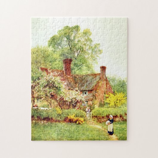 Katoen in Chiddingvoudig door Helen Allingham Legpuzzel (Verticaal)