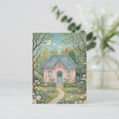 Katoen in de Bossen Briefkaart (Staand voorkant)