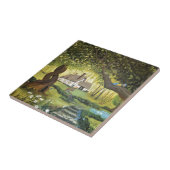 Katoen in de Bossen Tegeltje (Zijkant)