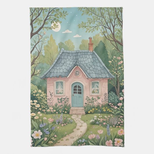 Katoen in de Bossen Theedoek (Verticaal)