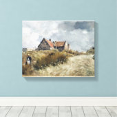 Katoen in de Dunes Jean Charles Cazin Canvas Afdruk (Insitu (Houten vloer))