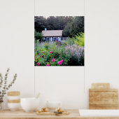 Katoen in de Engelse tuinen Poster (Keuken)