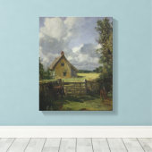 Katoen in een Cornfield, 1833 Canvas Afdruk (Insitu (Houten vloer))