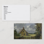 Katoen in een Cornfield, 1833 Visitekaartje (Voorkant / Achterkant)